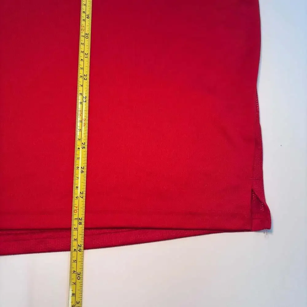 Nike Dri-Fit Red V-Neck Athletic T-Shirt